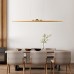 Black Walnut Tea Room Oriental Zen Pendant Lamp Strip Dining Table Office Desk Modern Chinese Wooden Craft Japanese Bar Lamp