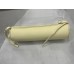 Cream Italian Leather Pillow Bolster For Le Corbusier LC4 Chaise Lounge Chair