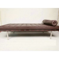 Barcelona Style Daybed in Italian Leather and PU Leather
