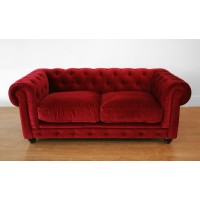 Chesterfield Sofa Loveseat,2 Seaters In Fabric Or PU Leather